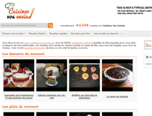 Tablet Screenshot of cuisinez-vos-envies.com